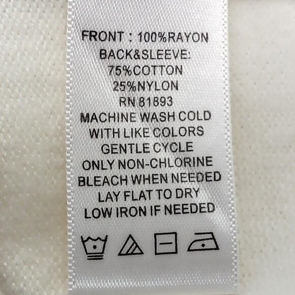 C Wonder Cream Blue Black Floral Cardigan NWOT - Picture 5 of 5